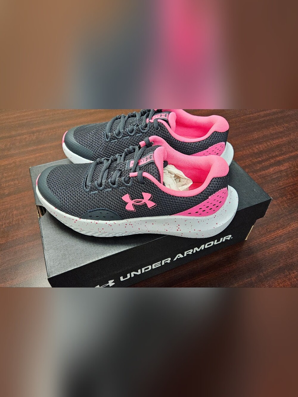 Under Armour Girl’s Grey & Pink Lightweight Training Shoes